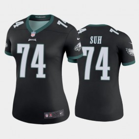 Women's Ndamukong Suh Philadelphia Eagles Black Color Rush Legend Jersey