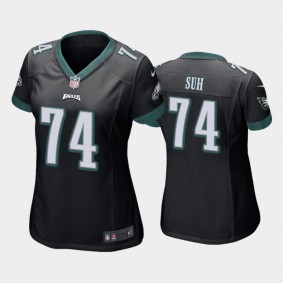 Women's Ndamukong Suh Philadelphia Eagles Black Game Jersey