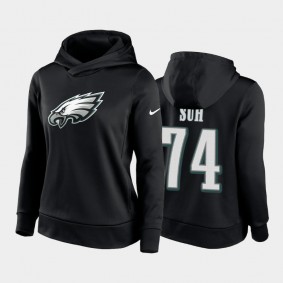 Women's Ndamukong Suh Philadelphia Eagles Black Player Icon Hoodie