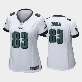 Women's Noah Togiai Philadelphia Eagles White Game Jersey