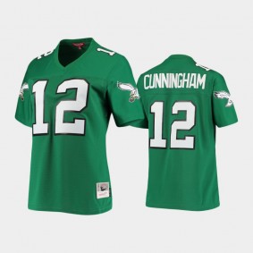 Women's Randall Cunningham Philadelphia Eagles Kelly Green Retired Player 1990 Legacy Replica Jersey