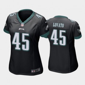 Women's Rick Lovato Philadelphia Eagles Black Game Jersey