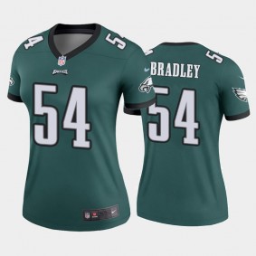 Women's Shaun Bradley Philadelphia Eagles Green Legend Jersey