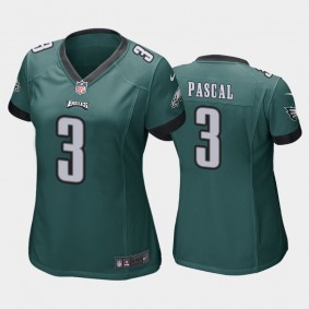 Women's Zach Pascal Philadelphia Eagles Green Game Jersey