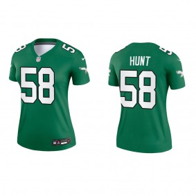 Women's Jalyx Hunt Philadelphia Eagles Kelly Green Alternate Legend Jersey