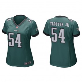 Women's Jeremiah Trotter Jr. Philadelphia Eagles Green Game Jersey