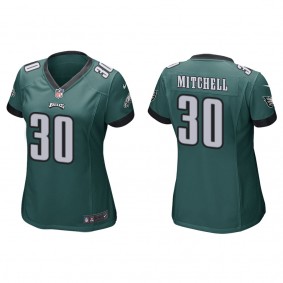 Women's Quinyon Mitchell Philadelphia Eagles Green Game Jersey