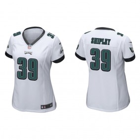 Women's Will Shipley Philadelphia Eagles White Game Jersey