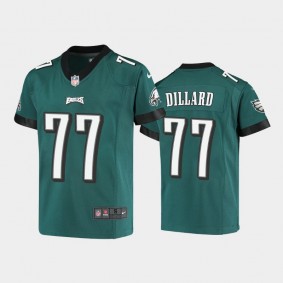 Youth Andre Dillard Philadelphia Eagles Midnight Green Game Jersey