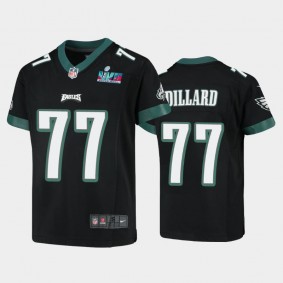 Youth Andre Dillard Philadelphia Eagles Black Super Bowl LVII Game Jersey