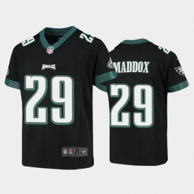 Youth Avonte Maddox Philadelphia Eagles Black Game Jersey