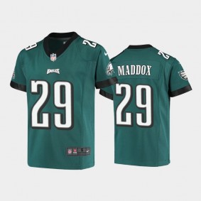 Youth Avonte Maddox Philadelphia Eagles Midnight Green Game Jersey