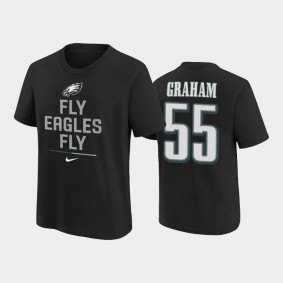 Youth Brandon Graham Philadelphia Eagles Black Name & Number T-Shirt