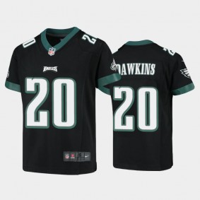 Youth Brian Dawkins Philadelphia Eagles Black Game Jersey