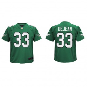 Youth Cooper DeJean Philadelphia Eagles Kelly Green Alternate Game Jersey