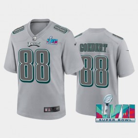 Youth Dallas Goedert Philadelphia Eagles Gray Super Bowl LVII Atmosphere Jersey