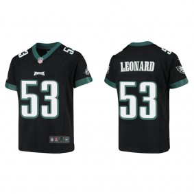 Youth Philadelphia Eagles Darius Leonard Black Game Jersey