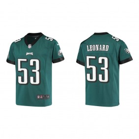 Youth Philadelphia Eagles Darius Leonard Midnight Green Game Jersey