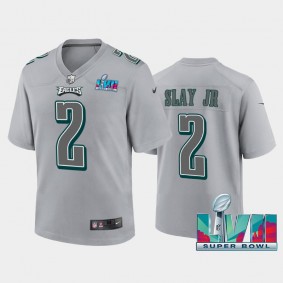 Youth Darius Slay Jr Philadelphia Eagles Gray Super Bowl LVII Atmosphere Jersey