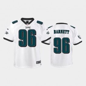 Youth Derek Barnett Philadelphia Eagles White Game Jersey