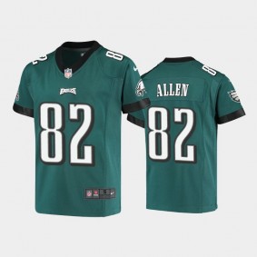 Youth Devon Allen Philadelphia Eagles Midnight Green Game Jersey