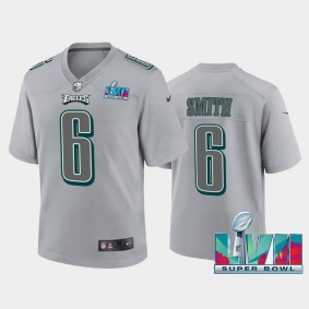 Youth DeVonta Smith Philadelphia Eagles Gray Super Bowl LVII Atmosphere Jersey