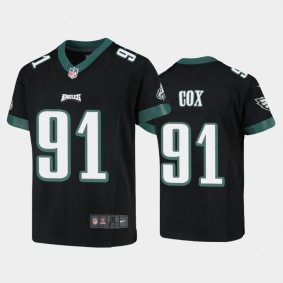 Youth Fletcher Cox Philadelphia Eagles Black Game Jersey