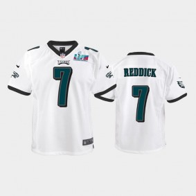 Youth Haason Reddick Philadelphia Eagles White Super Bowl LVII Game Jersey