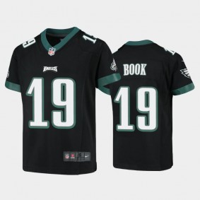 Youth Ian Book Philadelphia Eagles Black Game Jersey