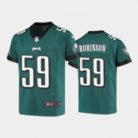 Youth Janarius Robinson Philadelphia Eagles Midnight Green Game Jersey