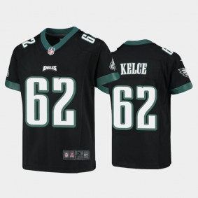 Youth Jason Kelce Philadelphia Eagles Black Game Jersey