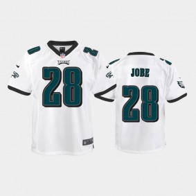 Youth Josh Jobe Philadelphia Eagles White Game Jersey