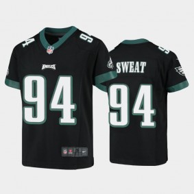 Youth Josh Sweat Philadelphia Eagles Black Game Jersey