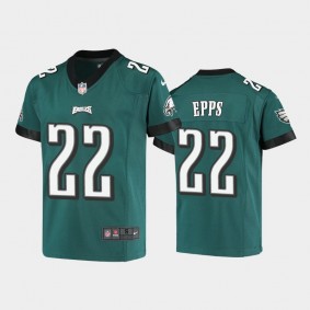 Youth Marcus Epps Philadelphia Eagles Midnight Green Game Jersey