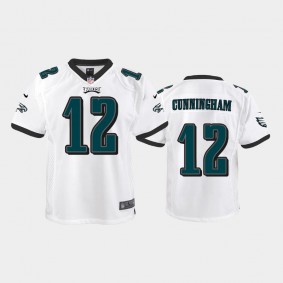 Youth Randall Cunningham Philadelphia Eagles White Game Jersey