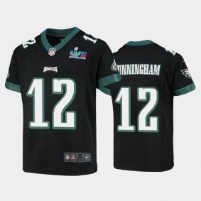 Youth Randall Cunningham Philadelphia Eagles Black Super Bowl LVII Game Jersey