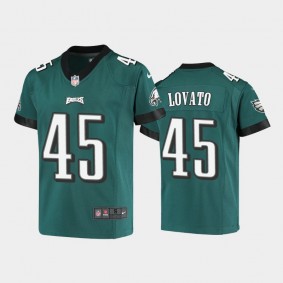 Youth Rick Lovato Philadelphia Eagles Midnight Green Game Jersey