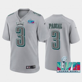 Men's Zach Pascal Philadelphia Eagles Gray Super Bowl LVII Atmosphere Jersey